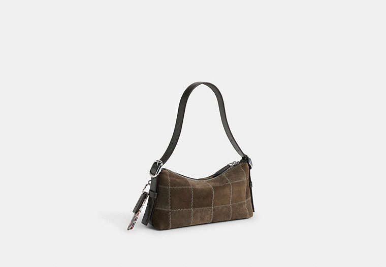 Alter/Ego Small Slouchy Shoulder Bag - Olive Suede