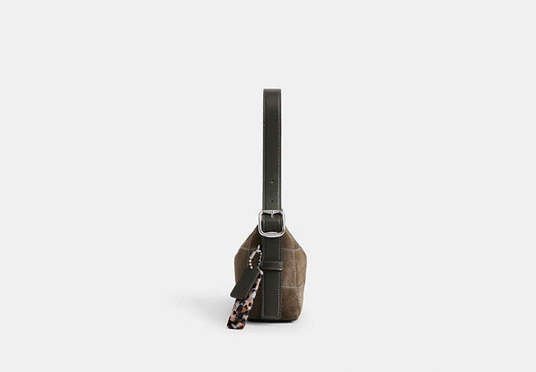 Alter/Ego Small Slouchy Shoulder Bag - Olive Suede