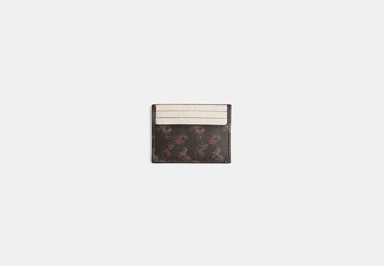Coach Restored Card Case With Horse And Carriage Print
