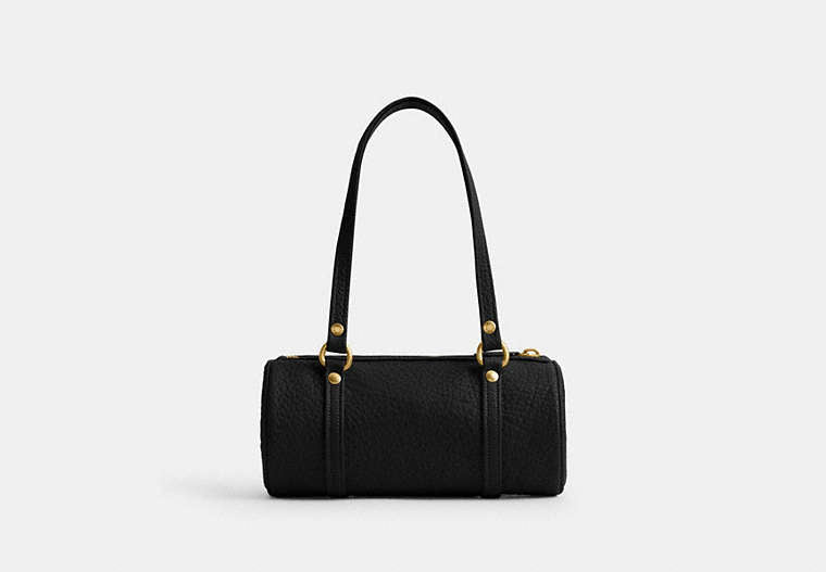 Kisslock Barrel Bag 28 - Brass/Black