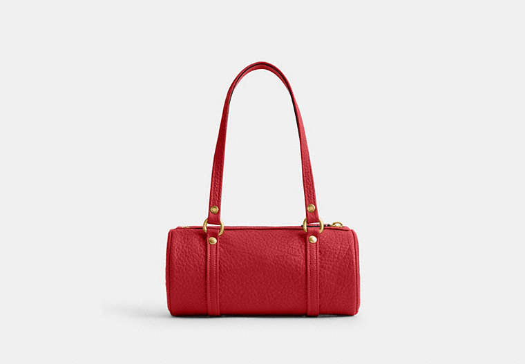 Kisslock Barrel Bag 28 - Brass/Poppy