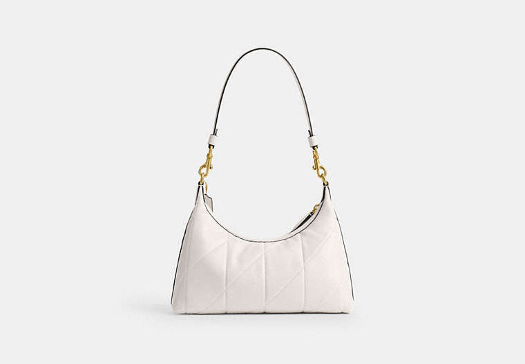 Juliet Shoulder Bag 25 With Quilting - Brass/Chalk