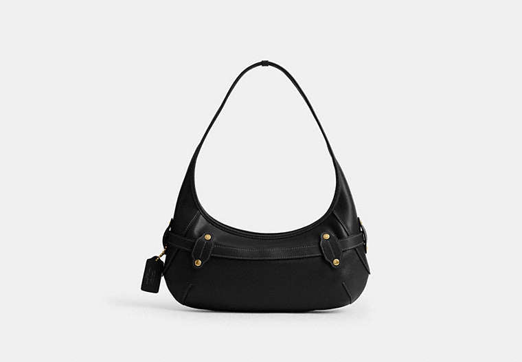 Belted Ergo Shoulder Bag - Brass/Black