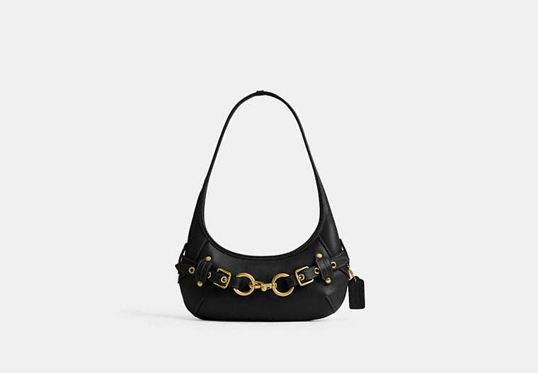 Belted Ergo Shoulder Bag 26 - Brass/Black