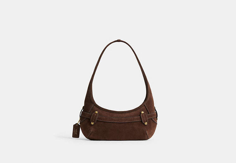 Belted Ergo Shoulder Bag 26 - Brass/Dark Chocolate