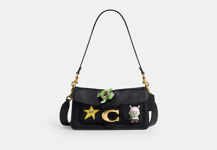 Coach | Brain Dead Soft Tabby Shoulder Bag 26 With Charms - Brass/Black