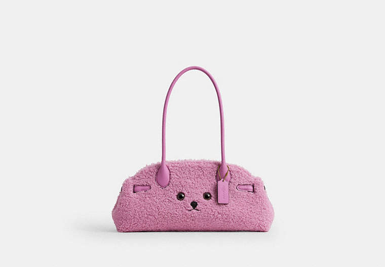Coach | Brain Dead Empire Carryall Bag 34 In Shearling - Brass/Fuchsia