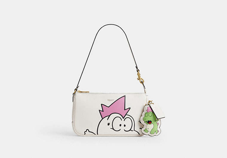 Coach | Brain Dead Plaza Bag With Darby Dino And Charm - Brass/Chalk