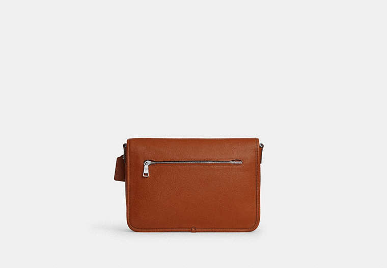 Colby Messenger Bag 32 - Silver/Amber Brown