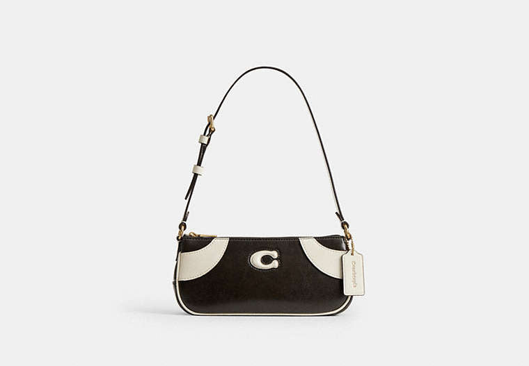 Bowling Small Shoulder Bag - Black & White