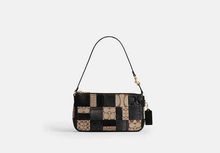 Plaza Bag 25 With Patchwork - Brass/Black Multi