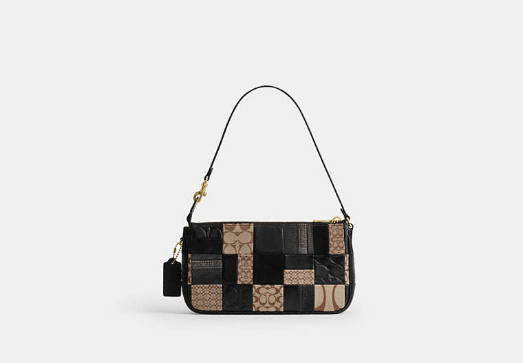 Plaza Bag 25 With Patchwork - Brass/Black Multi