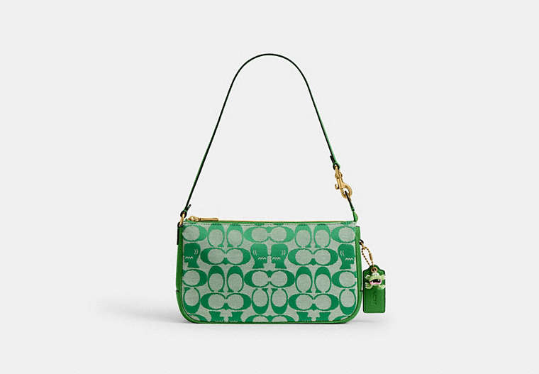 Coach | Brain Dead Plaza Bag In Signature Jacquard - Brass/Kelly Green