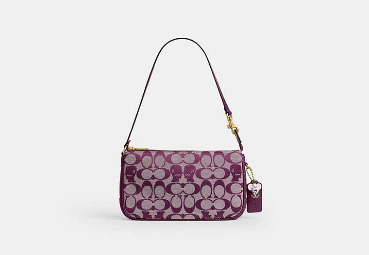 Coach | Brain Dead Plaza Bag In Signature Jacquard - Brass/Plum