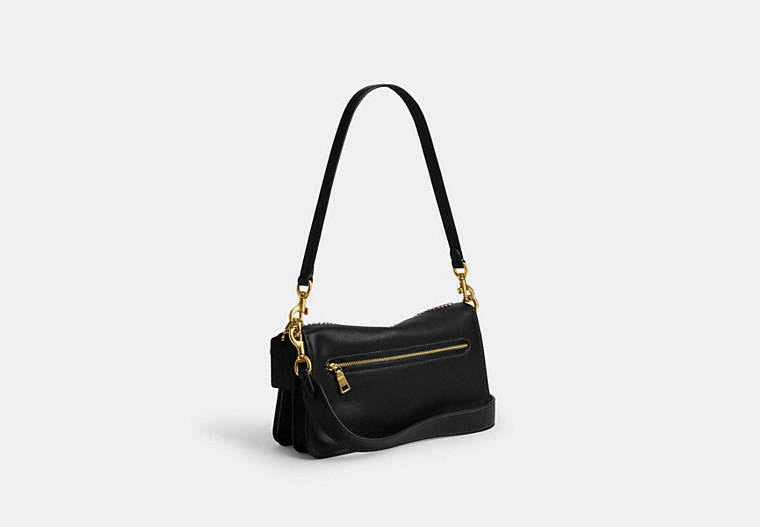 Tabby Shoulder Bag 26 With Embroidered Americana - Brass/Black Multi