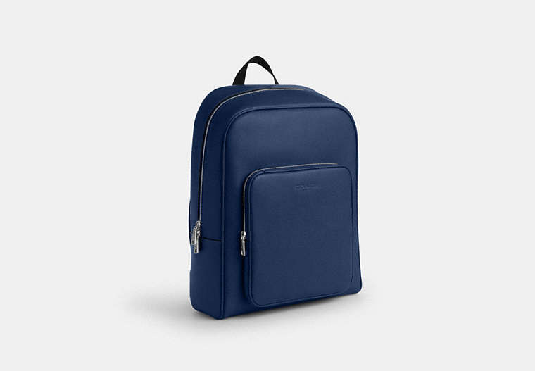 Aiden Backpack - Silver/Deep Blue