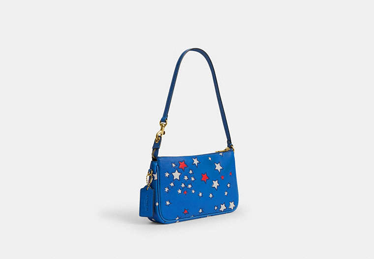 Plaza Bag With Americana Star Print - Brass/Deep Sky Multi