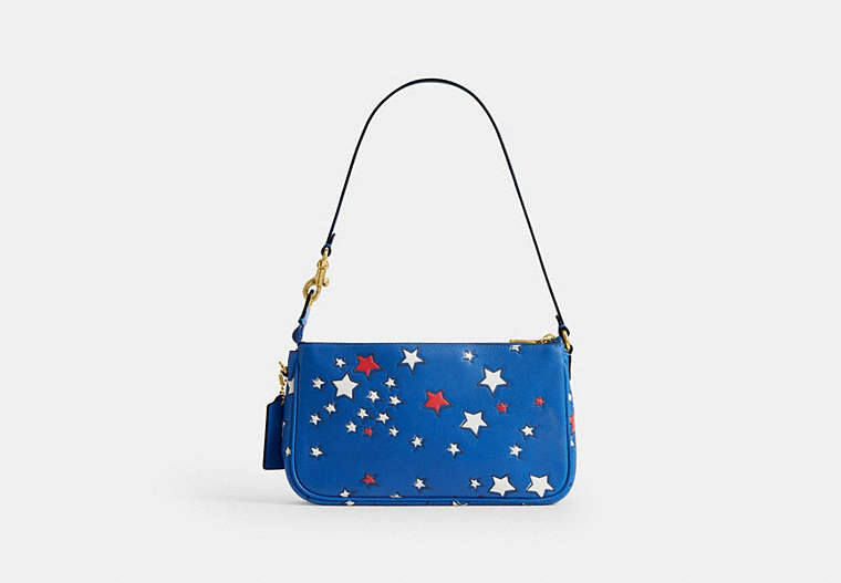 Plaza Bag With Americana Star Print - Brass/Deep Sky Multi