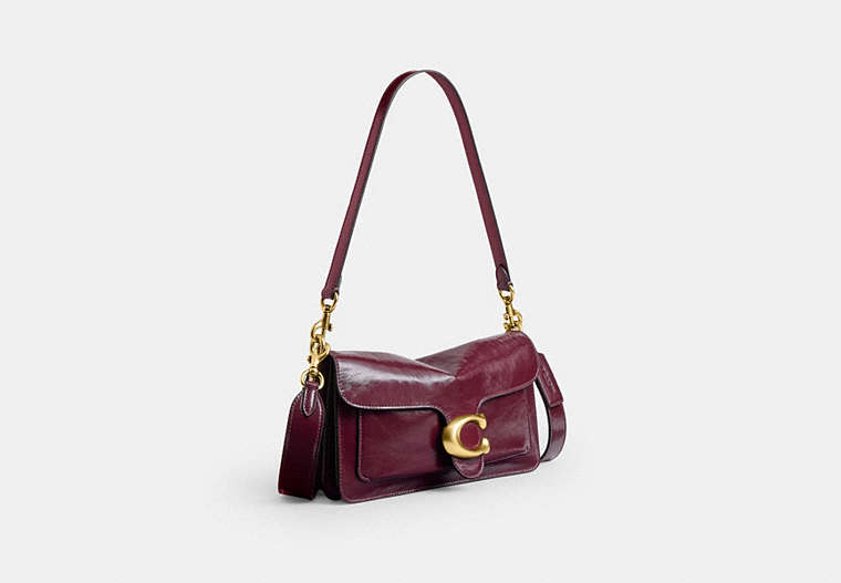 Tabby Shoulder Bag 26 - Brass/Dark Cherry