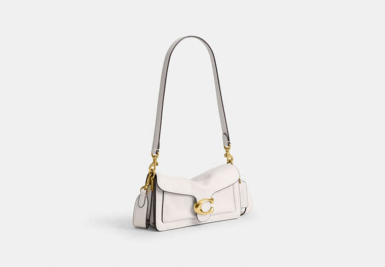 Soft Tabby Shoulder Bag 20 - Brass/Chalk