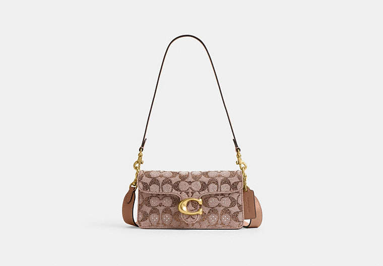 Soft Tabby Shoulder Bag 20 - Brass/Mushroom