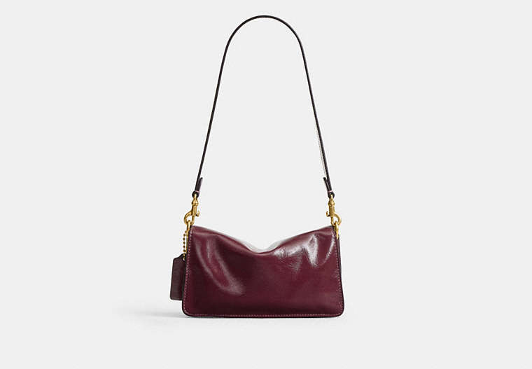 Soft Tabby Shoulder Bag 20 - Brass/Dark Cherry