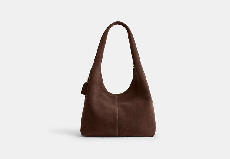 Pillow Brooklyn Shoulder Bag 34 - Brass/Dark Chocolate