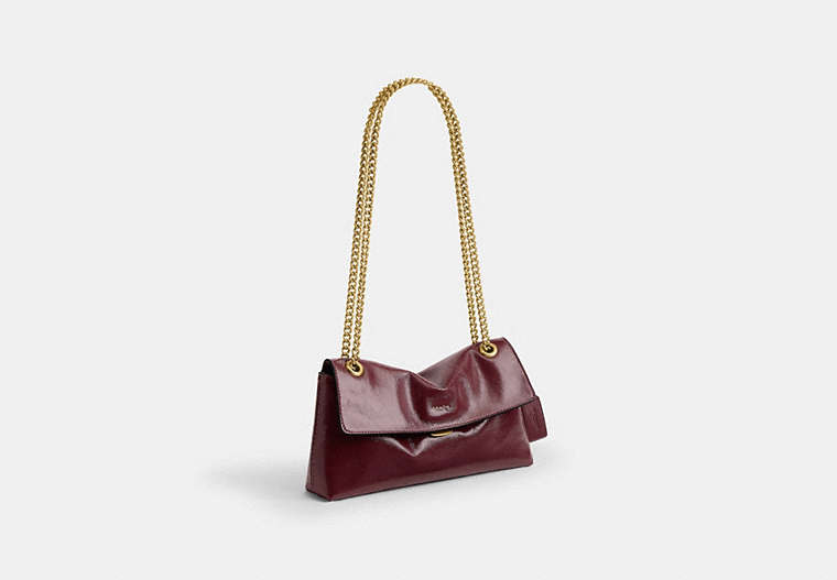 Chelsea Shoulder Bag 26 - Brass/Dark Cherry