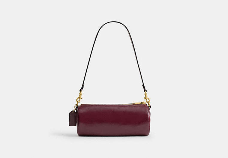 Barrel Bag - Brass/Dark Cherry