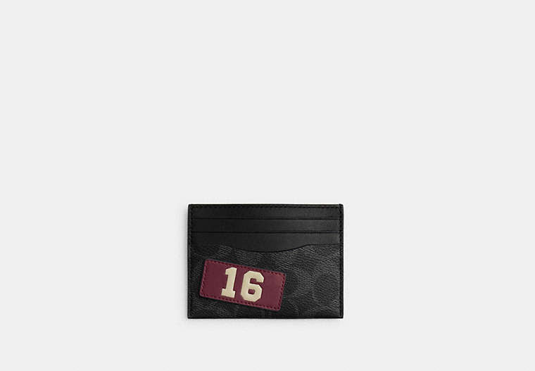 Coach Card Case With Stickers In Signature UpcraftedLeather