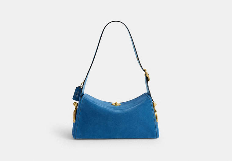 Turnlock Haversack Bag - Brass/Blue Jay