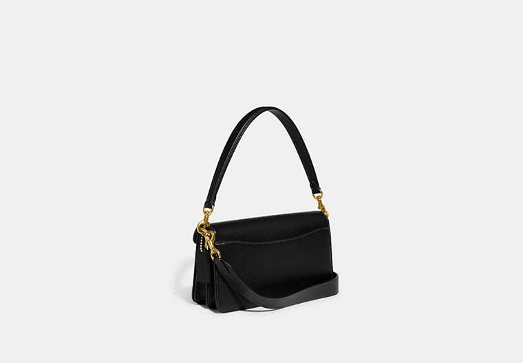 Tabby Shoulder Bag 26 In Signature Canvas - Brass/Black