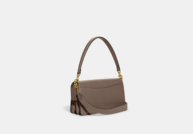 Tabby Shoulder Bag 26 In Signature Canvas - Brass/Dark Stone
