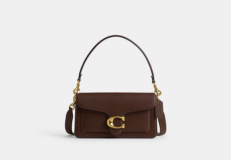 Tabby Shoulder Bag 26 In Signature Canvas - Brass/Maple