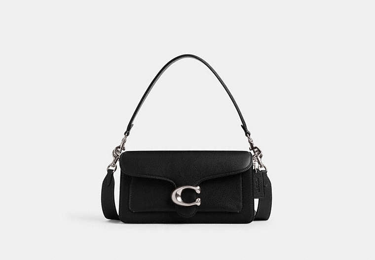 Tabby Shoulder Bag 26 In Signature Canvas - Silver/Black