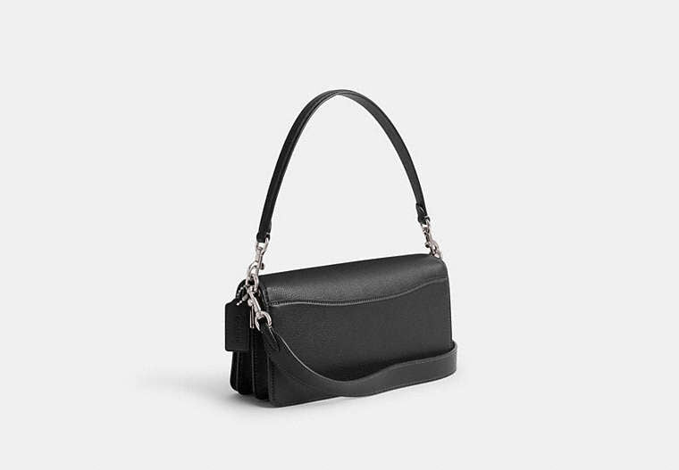 Tabby Shoulder Bag 26 In Signature Canvas - Silver/Black