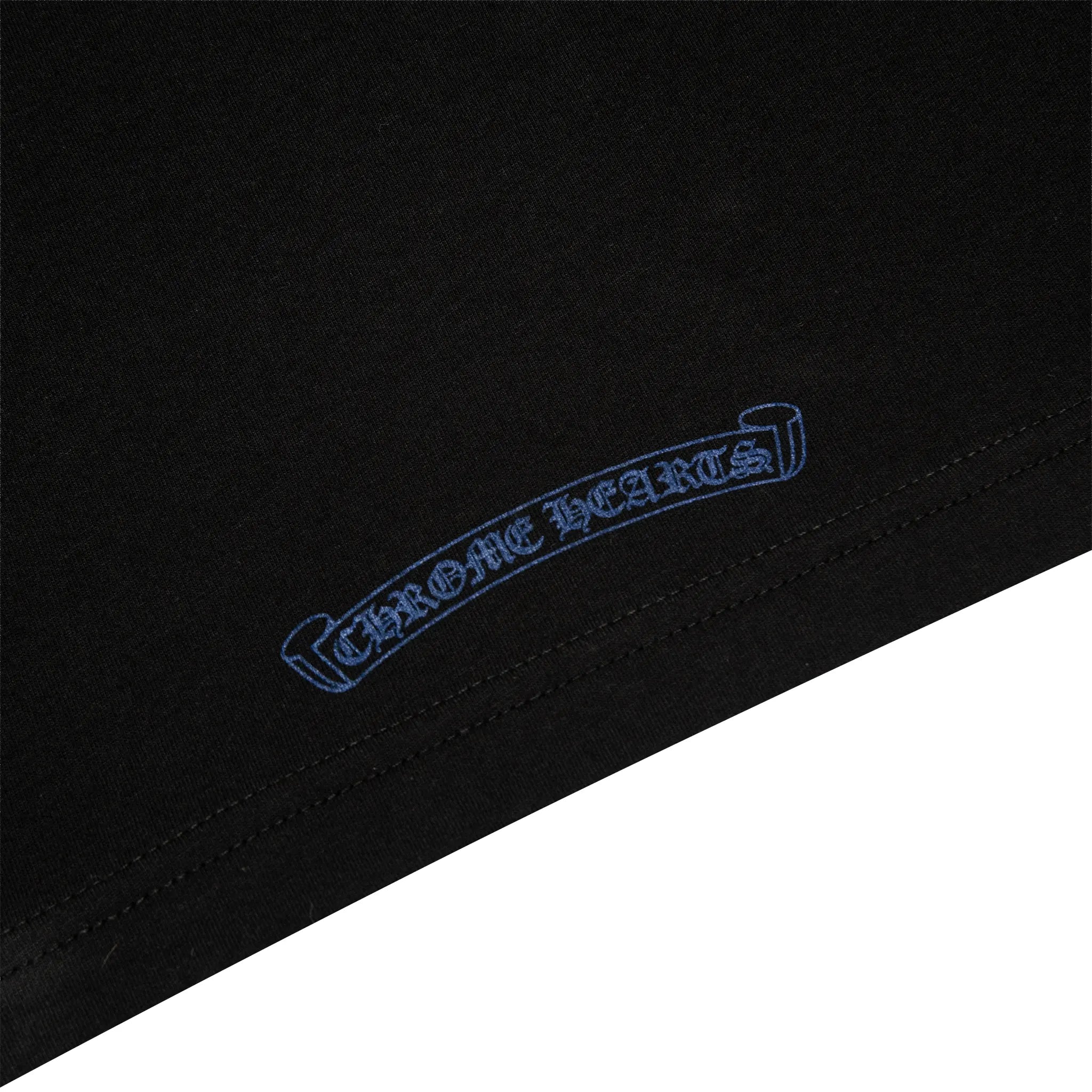 Chrome Hearts 1988 Neck Logo Black Blue T Shirt