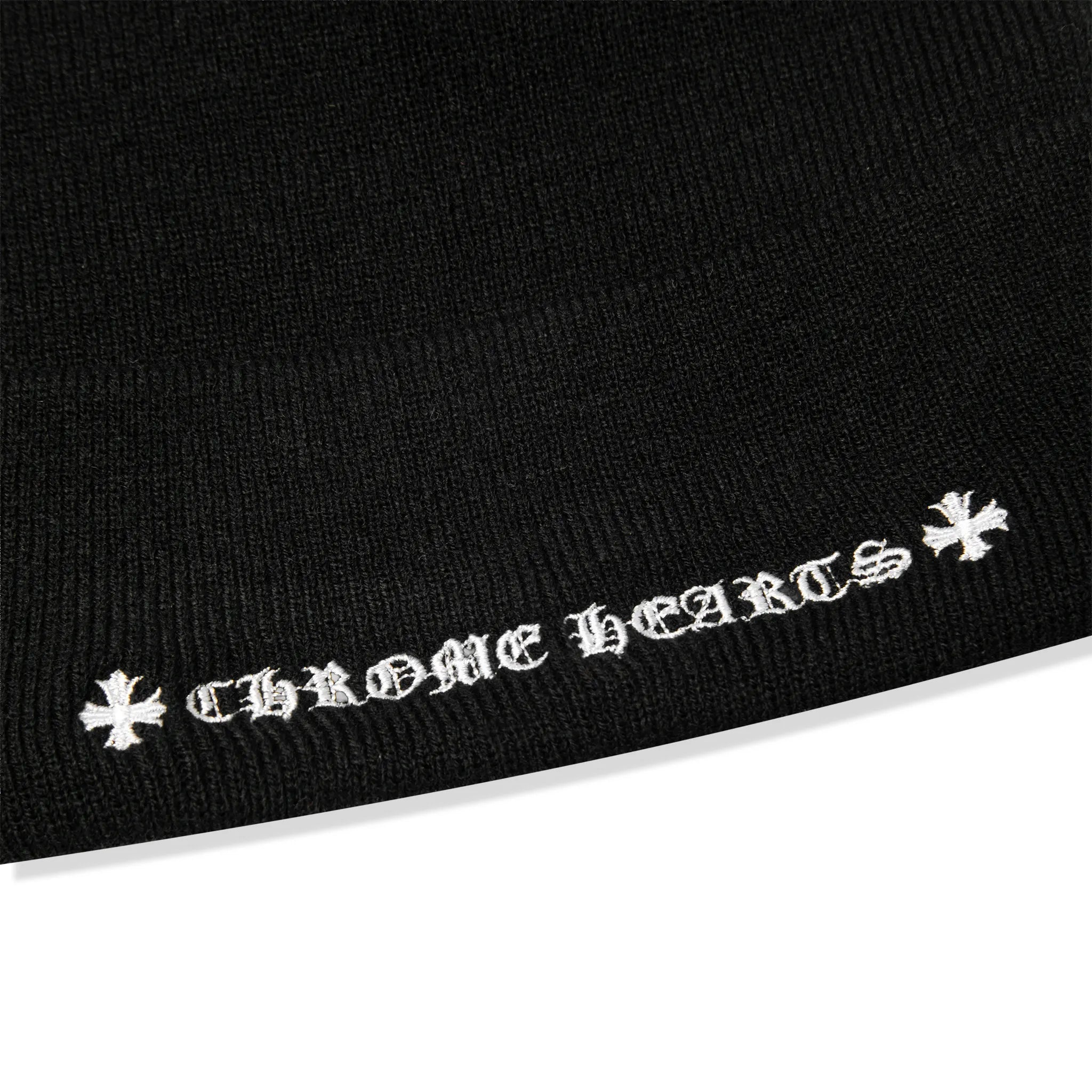 Chrome Hearts CH Logo Black White Beanie