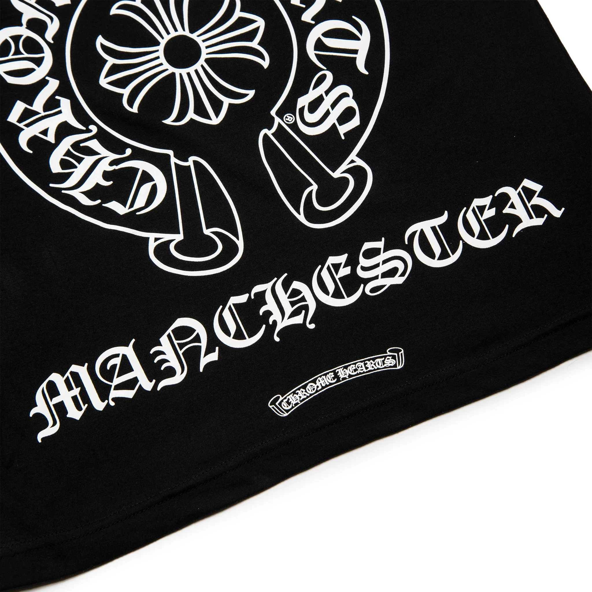 Chrome Hearts Manchester Exclusive Horse Shoe Pocket Logo Black T Shirt
