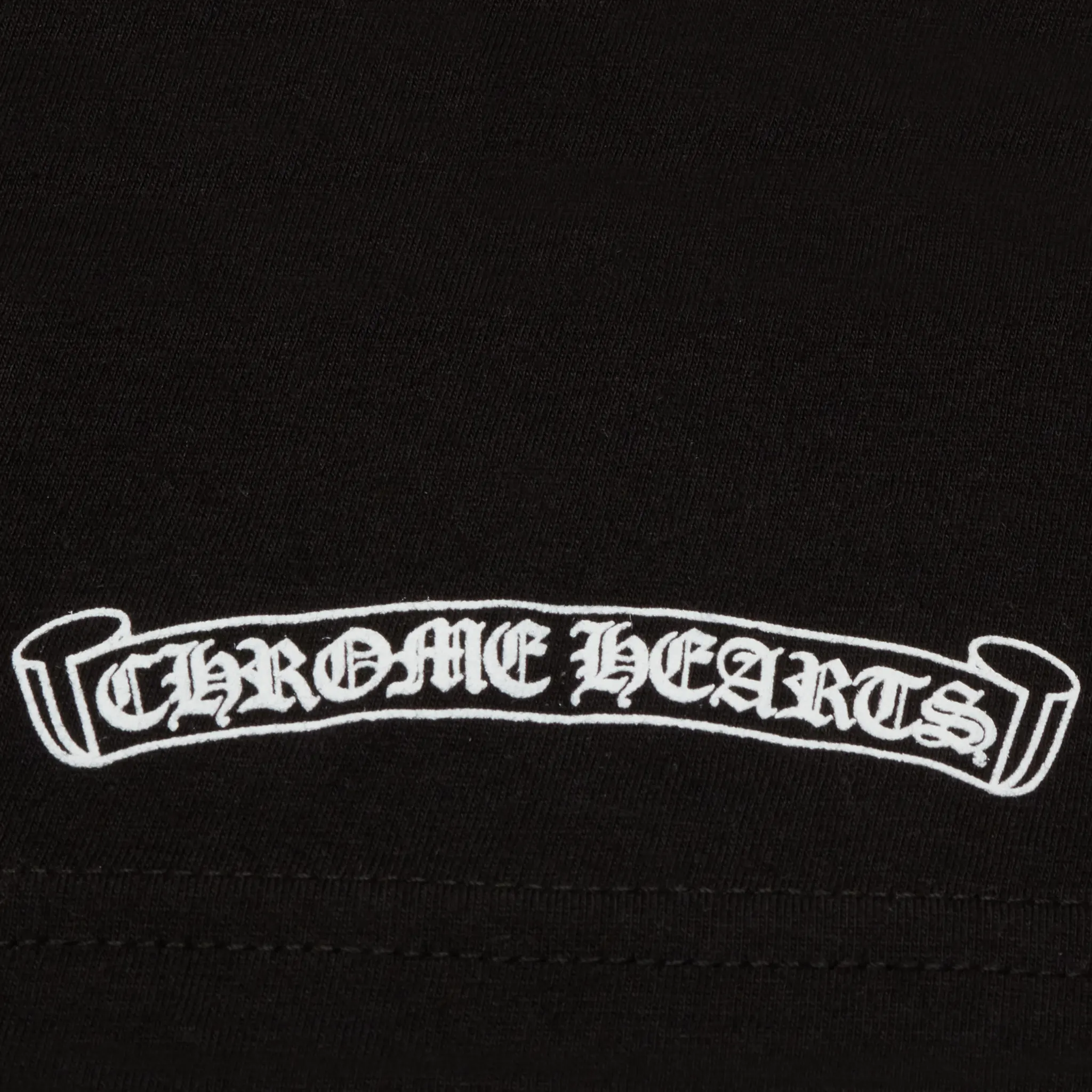 Chrome Hearts Scroll Logo L/S Black T-Shirt