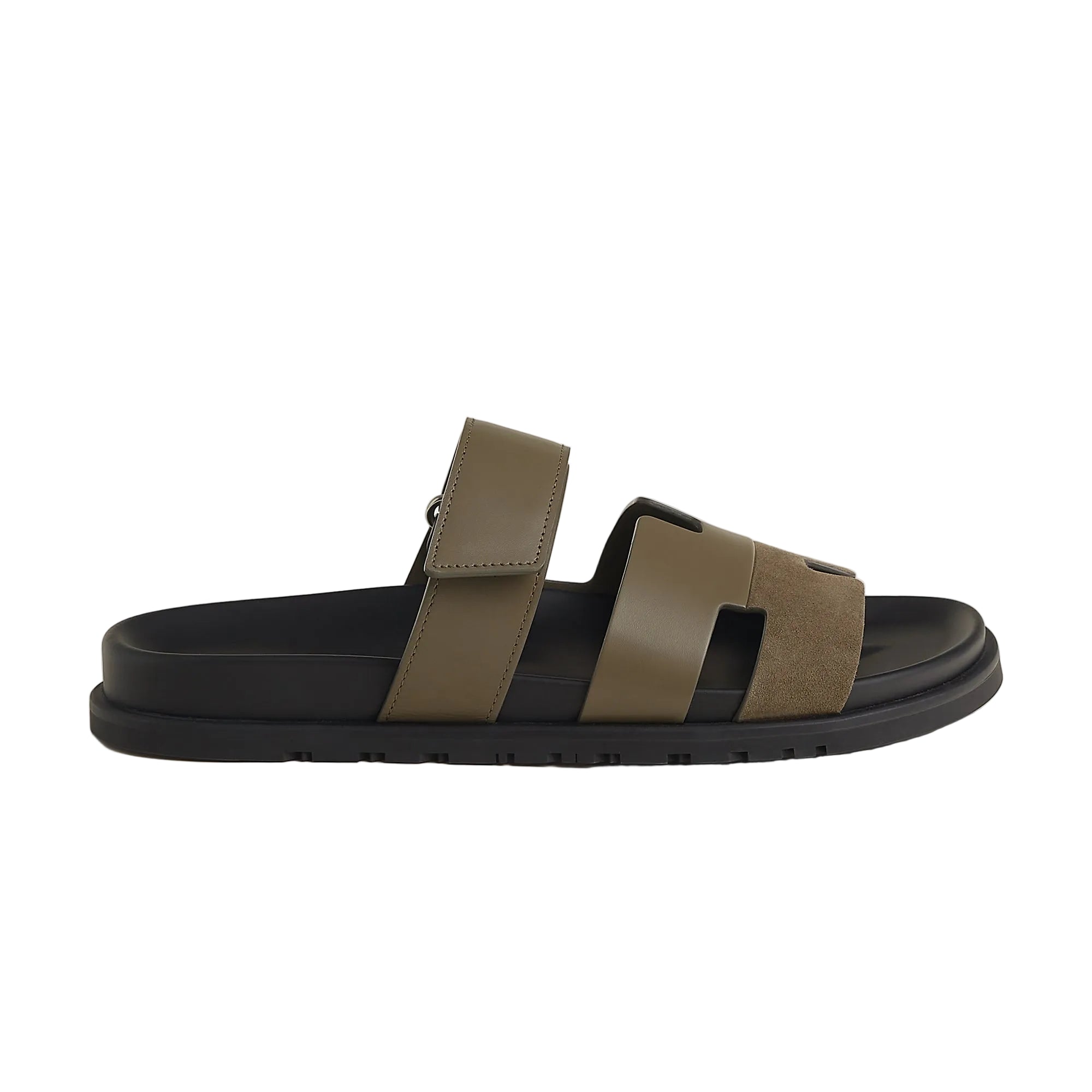 Hermes Paris Chypre vert toundra Sandals