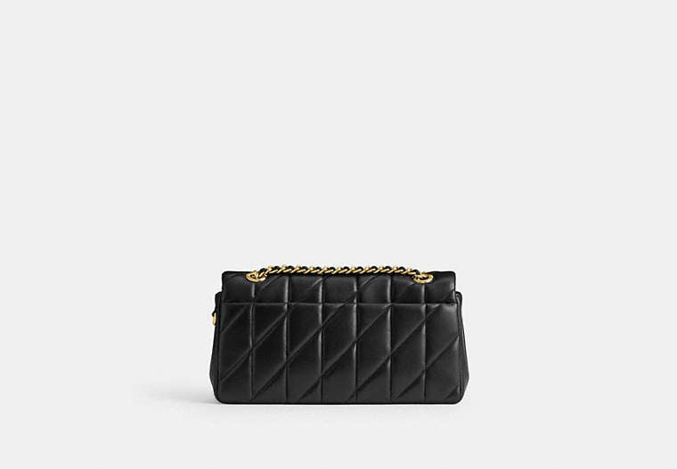 Tabby Shoulder Bag 26 With Pillow Quilting - Brass/Black