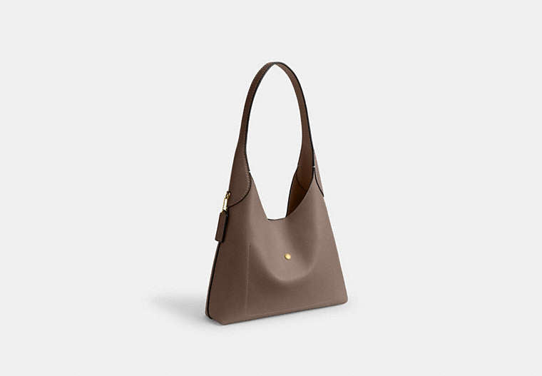 Brooklyn Shoulder Bag 28 - Brass/Dark Stone