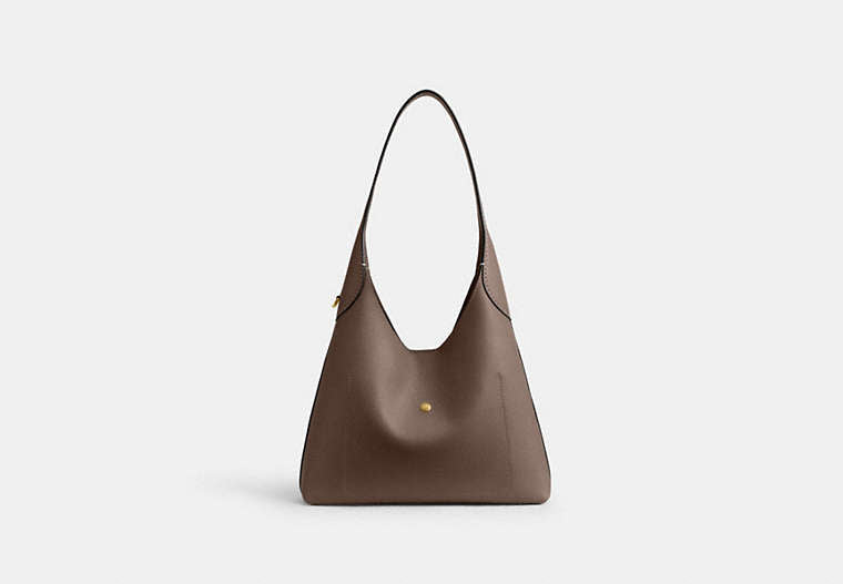 Brooklyn Shoulder Bag 28 - Brass/Dark Stone