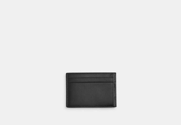 COACH®,Compact Billfold Wallet In Signature Canvas,Coin,Card Case,Bi Fold,Casual,Multi Color,Back View