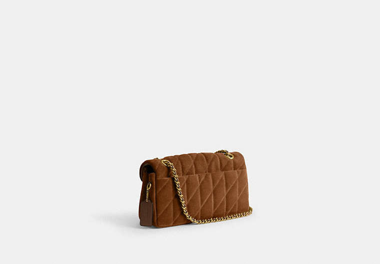 Tabby Shoulder Bag 26 With Pillow Quilting - Brass/Cedar