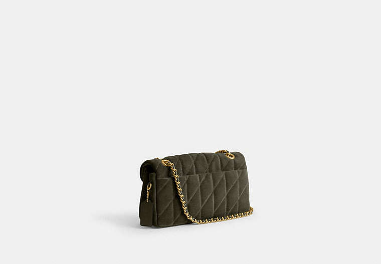 Tabby Shoulder Bag 26 With Pillow Quilting - Brass/Olive