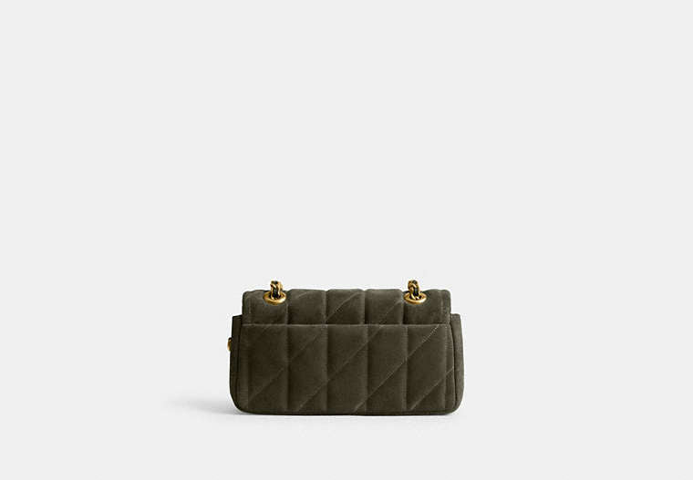 Tabby Shoulder Bag 20 With Pillow Quilting - Brass/Olive