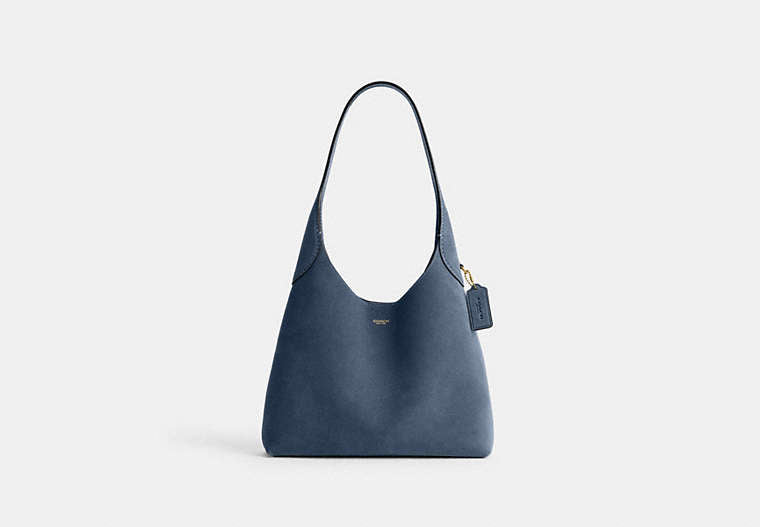 Brooklyn Shoulder Bag 28 - Brass/Light Denim