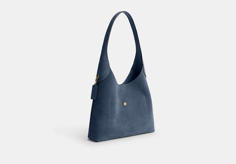 Brooklyn Shoulder Bag 28 - Brass/Light Denim